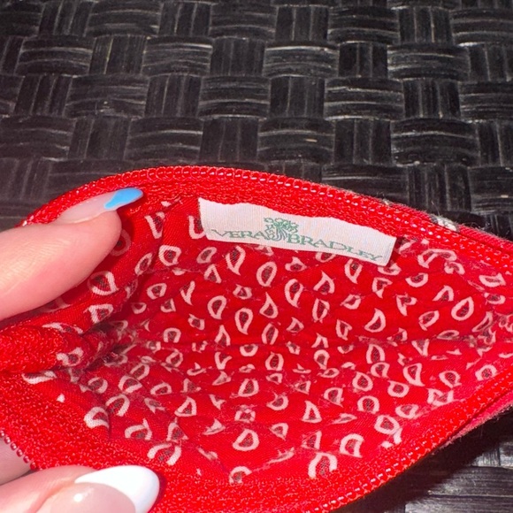 Vera Bradley Red Paisley Pouch - Picture 4 of 4